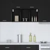 vidaXL Černá dubová nástěnná skříňka 40 x 29,5 x 80 cm Náhled obrázku produktu 4