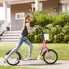HOMCOM Kinderroller Tretroller mit Bremse Korb Produktbild-Vorschau 2
