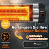 TRESKO Infrarot Heizstrahler 2500W silber mit Produktbild-Vorschau 5