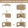 LEADZM 3x3M Pavillon Wasserdicht Pop up Faltpavillon Produktbild-Vorschau 5