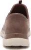 The back view of a brown slip-on shoe. Produktbild-Vorschau