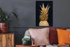 MuchoWow® MuchoWow® Gerahmtes Poster Ananas - Obst - Gold Produktbild-Vorschau 2