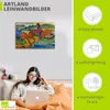 ARTland Leinwandbild Die roten Pferde (Weidende Pferde IV.) Produktbild-Vorschau 3