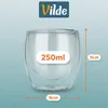 Vilde | Verres thermo 4 pcs - 250 ml - Double paroi - Pour Voir les images du produit 4