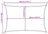 vidaXL Sonnensegel Hellgrau 3x2 m 100% Polyester Oxford Produktbild-Vorschau 8