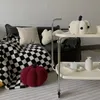 360Home Kreatives Kürbis Kissen design Schwarz weiß 20cm Produktbild-Vorschau 3
