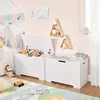 Białe pudełko do przechowywania z uchwytami - dł. 76 cm x Podgląd zdjęcia produktu 3