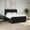 vidaXL Boxspringbett mit Matratze Schwarz 180x200 cm Stoff Produktbild-Vorschau 4