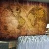 Vlies Fototapete - World on old map 150x105 cm Karten Produktbild-Vorschau 2