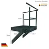 Podesttreppe Wangen- Stahltreppe 8 Stufen Höhe 152 cm Produktbild-Vorschau 2