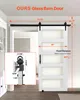 Porta scorrevole SucceBuy in stile fienile con kit di Anteprima dell’immagine prodotto 2