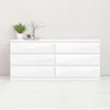 Commode double NAIA Commode Buffet Sideboard Blanc brillant Voir les images du produit 9