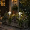 LED Solar Wegleuchte - Gartenleuchte in Bruchglas-Optik  - Produktbild-Vorschau 3