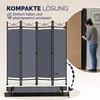 DEUBA® 2er Set Trennwand 180x160cm 4 teilig Blickdicht Produktbild-Vorschau 5