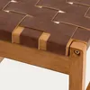 HOMLA FUTURUM Drevená stolička hnedá 50x35x45 cm Náhľad obrázku produktu 3