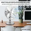 Syntrox Retro Chrome Ventilateur de table avec oscillation Voir les images du produit 8