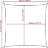 Voile d'ombrage 160 g/m² carré jaune 5x5 m PEHD Voir les images du produit 10