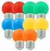 10er Set bunte LED Kugellampen (je 2x rot, grün, blau, Produktbild-Vorschau 1