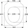 Pressalit 300+ Toilettensitz mit Deckel Softclosing Weiß Produktbild-Vorschau 4