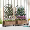 Outsunny 2er Set Hochbeet Pflanzkasten mit Produktbild-Vorschau 2