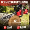 Akku-Kettensäge 12 Zoll,2x4000mAh Akku, Bürstenloser Motor, Produktbild-Vorschau 2