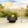 Outsunny 3-in-1 Feuerschale Ø60 x 39cm aus Edelstahl Produktbild-Vorschau 3
