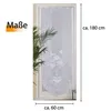 Türpanneaux 180x60cm mit Stickerei - Mona ( Blumentopf mit Produktbild-Vorschau 3