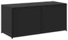 vidaXL Coffre de jardin noir 283L Poly rotin Voir les images du produit 1