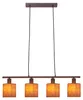 Suspension, métal, textile, 4 flammes Voir les images du produit 2