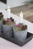 LS-LebenStil Metall Stabkerzenhalter Shabby Grau 8cm Spieß Produktbild-Vorschau 8