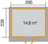 WEKA 227.3024.10400 Gartenhaus/Blockbohlenhaus Vinea mit Produktbild-Vorschau 3