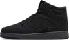 A black high-top sneaker is shown from the side against a white background. Produktbild-Vorschau