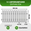 Holzpaket für Gartenzaun Lattenzaun inkl. Schrauben 180 cm Produktbild-Vorschau 4