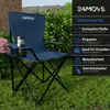 24MOVE® Campingstuhl Faltstuhl, blau, mit Getränkehalter Produktbild-Vorschau 2