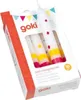 A package of birthday candles with colorful polka dots and stripes. Anteprima dell’immagine prodotto
