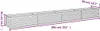 Diagram showing the dimensions of a raised garden bed. Produktbild-Vorschau