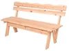 Massivholz Gartenbank 3-Sitzer mit Rückenlehne - 150 x 62 Produktbild-Vorschau 1