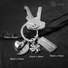 FABACH Schutzengel Schlüsselanhänger 3 Charms mit Gravur - Produktbild-Vorschau 4