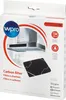 The image shows the retail packaging of a Wpro carbon filter for a kitchen hood. Náhled obrázku produktu