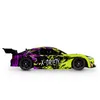 A side view of a remote-controlled car with a vibrant graphic design. Voir les images du produit