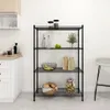 Scaffale a 4 ripiani 90x35x137 cm nero 200 kg Anteprima dell’immagine prodotto 2