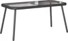 Czarny Stolik Kawowy 90X45X42 Cm Z Syntetycznego Rattanu Podgląd zdjęcia produktu 6