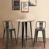 Table haute 110x60x60cm table de bistrot table de jardin Voir les images du produit 4