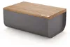 Alessi BG03DG Mattina Brotkasten, Stahl, Bambusholz, Produktbild-Vorschau 1