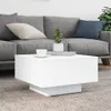 vidaXL Salontafel met LED-verlichting, wit, 55x55x31 cm Productafbeelding-voorbeeld 4