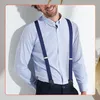 Elastische, breite, marineblaue, robuste Herren-Hosenträger Produktbild-Vorschau 8