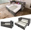Sweiko Polstertes Daybett 90x200 cm, Einzelbett Schlafsofa Produktbild-Vorschau 17