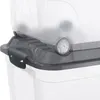 A close-up view of the lid and handle of a storage box, showing its connection to another box. Produktbild-Vorschau