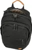 A black backpack is shown from the front. Anteprima dell’immagine prodotto