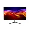 A gaming monitor with a colorful abstract wallpaper displayed on its screen, shown on a white background with its stand. Produktbild-Vorschau